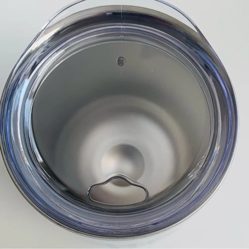 Stemless Wine Tumbler Miss Mrs. 12oz White NWT